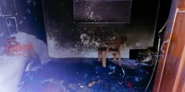 யாழில் மர்ம நபர்களால் பெற்றோல் குண்டுத் தாக்குதல்.!